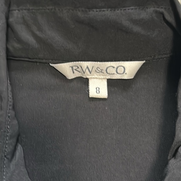 RW & CO Dress - little black dress with ruffle collar - Picture 5 of 6